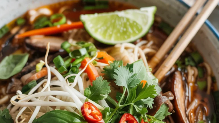 Vegetarian Pho with Spring Vegetable
