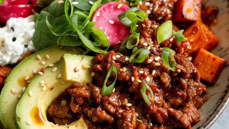 Korean-Inspired Gochujang Beef Bowl