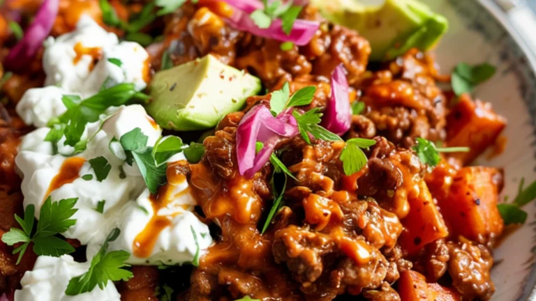 Buffalo Ranch Cottage Cheese Beef Bowl
