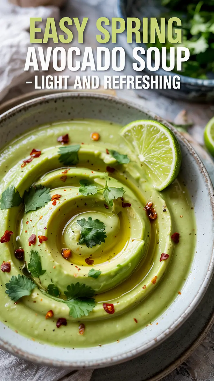 Chilled Avocado and Lime Soup – Creamy & Refreshing