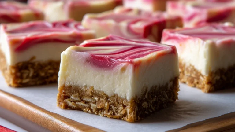 Rhubarb Cheesecake Bar Recipe