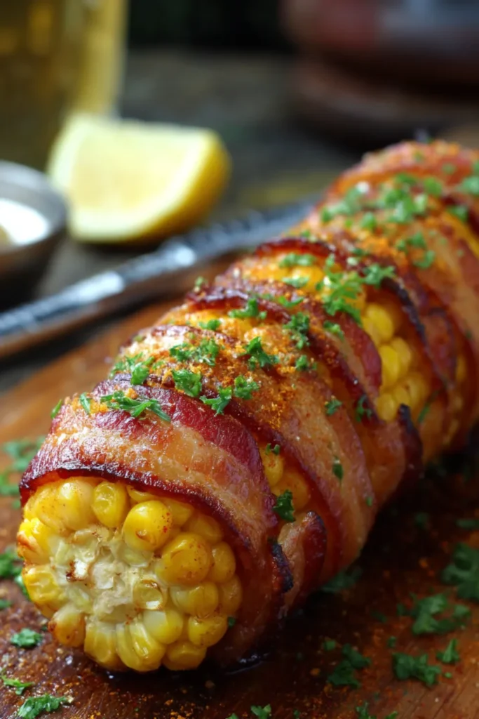 Bacon-Wrapped Grilled Corn on the Cob
