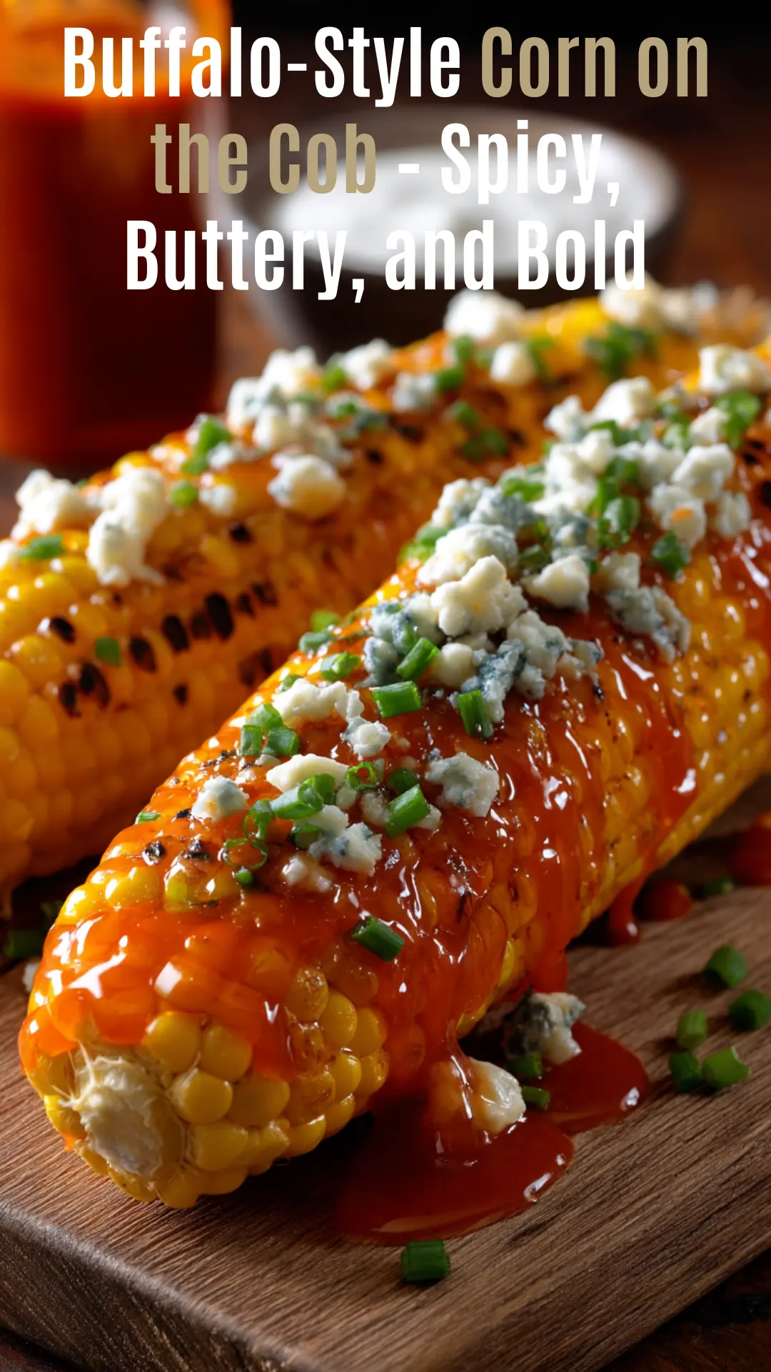 Buffalo-Style Grilled Corn on the Cob