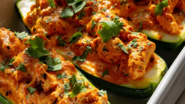 Chicken-Stuffed Zucchini Boats
