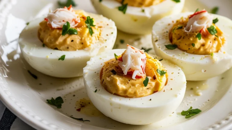 Crab Deviled Eggs with Old Bay & Lemon – Easy & Elegant