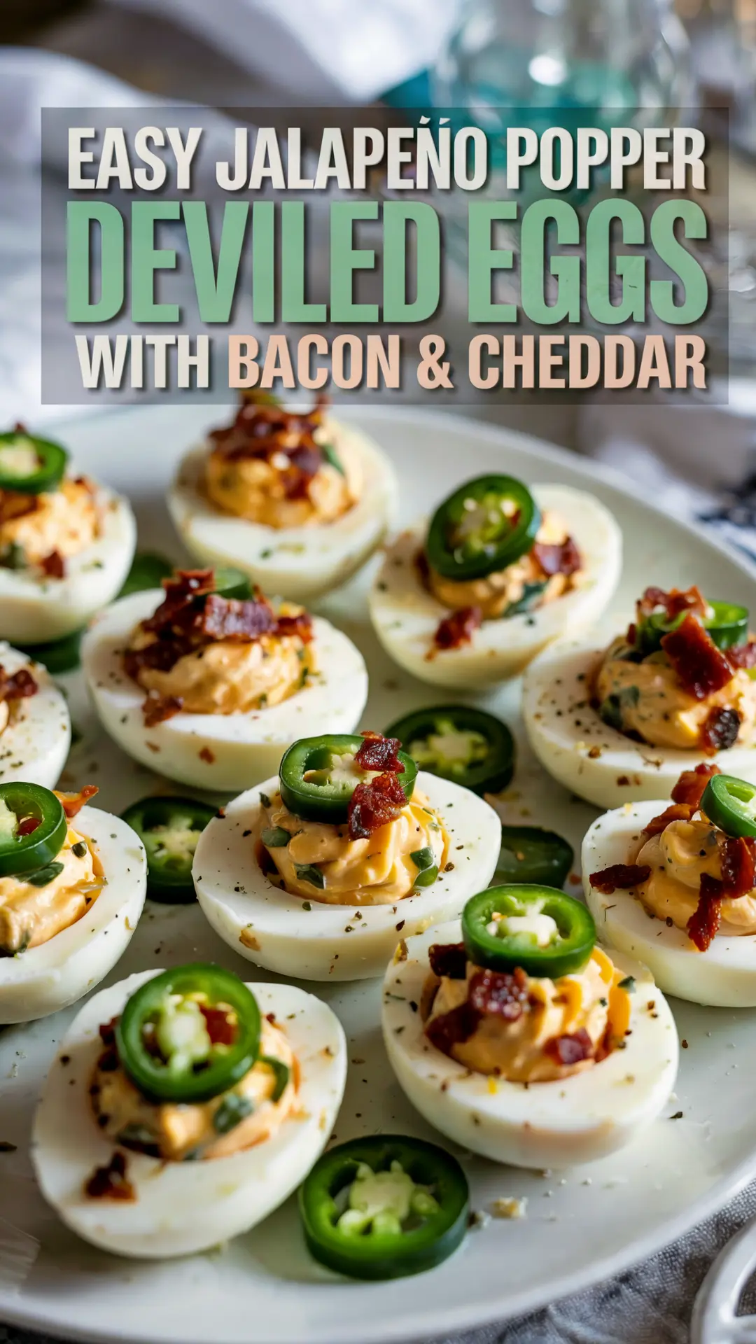 Spicy Jalapeno Popper Deviled Eggs Recipe