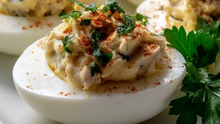 Easy Tuna Salad Deviled Eggs Recipe