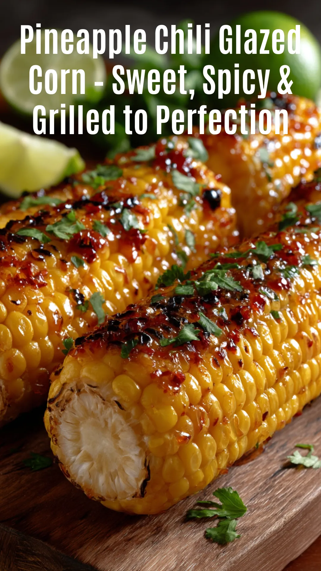 Grilled Pineapple Chili Glazed Corn on the Cob