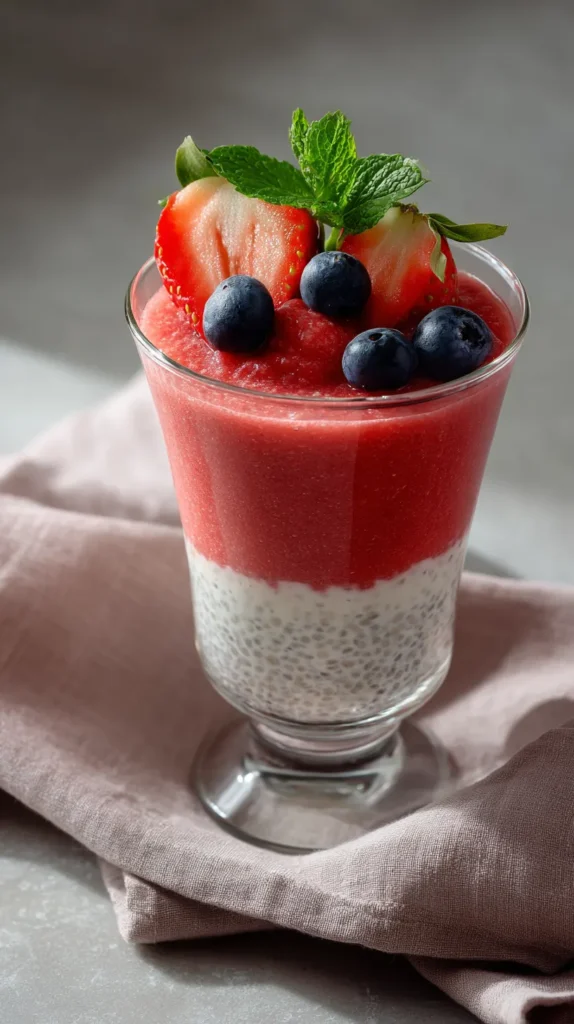 Refreshing Watermelon Chia Pudding Parfait Watermelon Chia Pudding Parfait – Easy & Refreshing