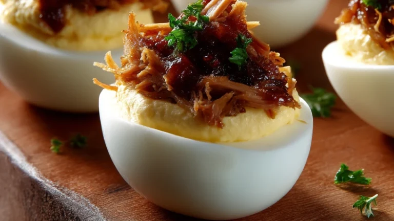 BBQ Deviled Eggs