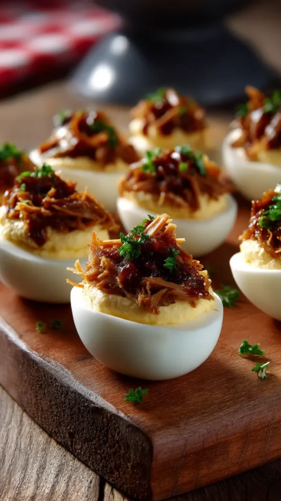 BBQ Deviled Eggs