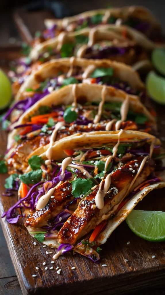 Sweet Chili Chicken Pita Tacos with Crunchy Slaw Sweet Chili Chicken Pita Tacos with Crunchy Slaw Recipe