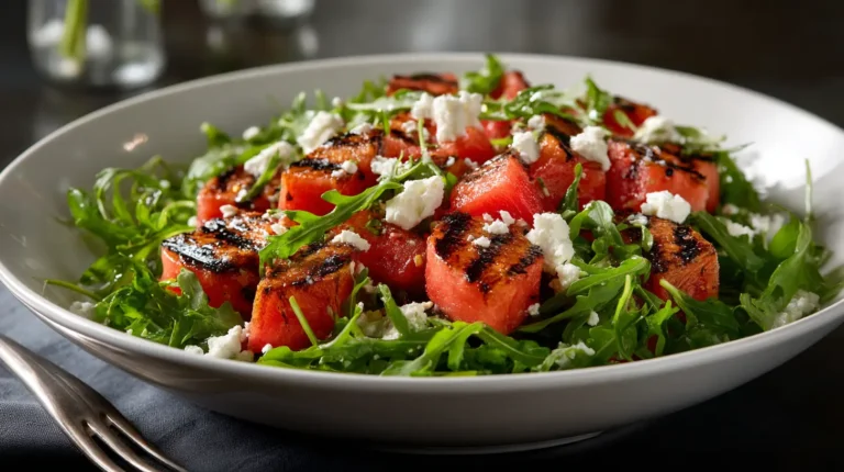 Easy Grilled Watermelon Salad with Honey-Lime Dressing