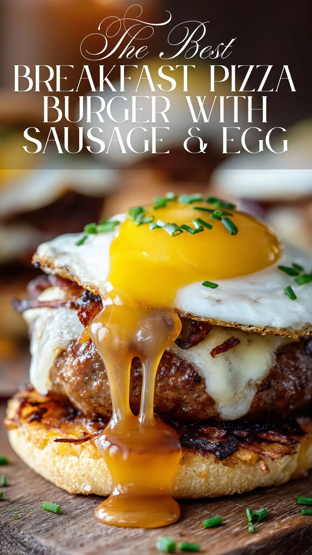 Breakfast Pizza Burger Recipe