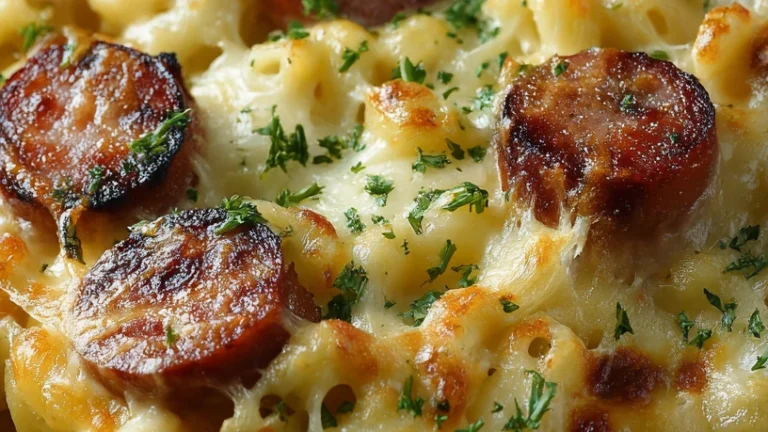 Spicy Kielbasa Pasta Bake That’s Cheesy, Smoky, and Bold