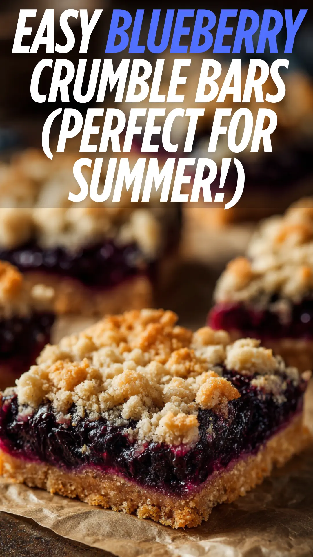 Delicious Blueberry Crumble Bars Recipe (Easy & Buttery)