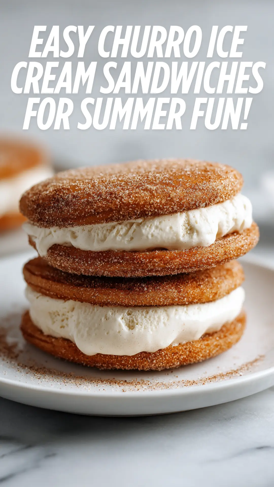 Churro Ice Cream Sandwiches Recipe
