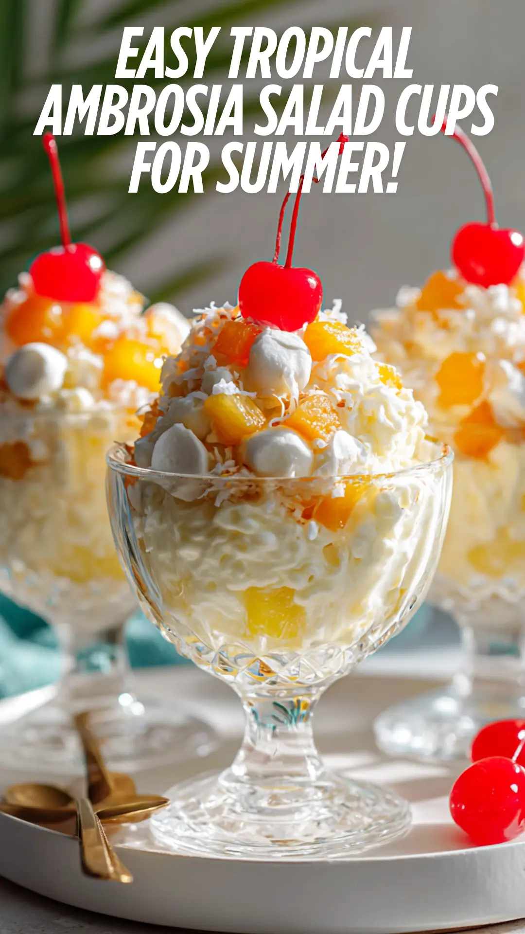 Tropical Ambrosia Salad Cups