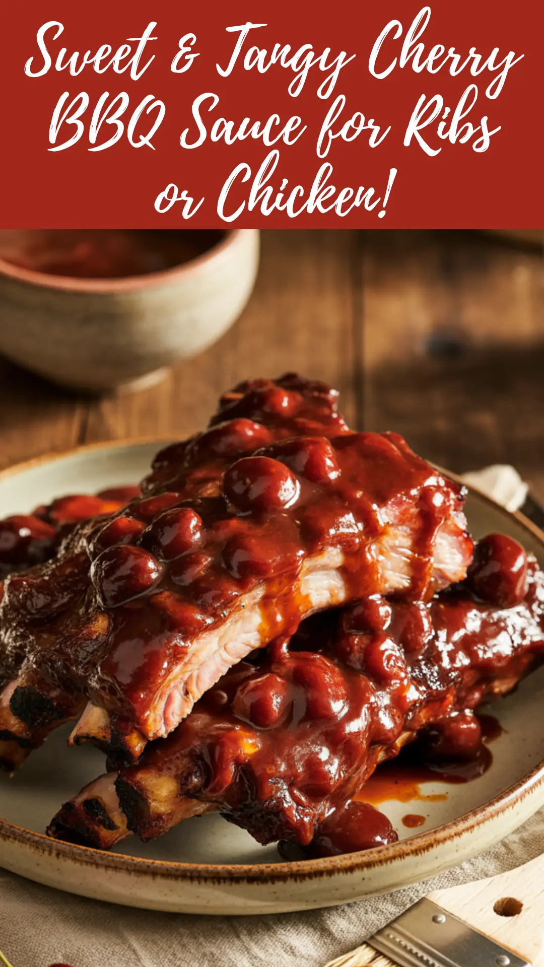 Cherry BBQ Sauce for Ribs or Chicken