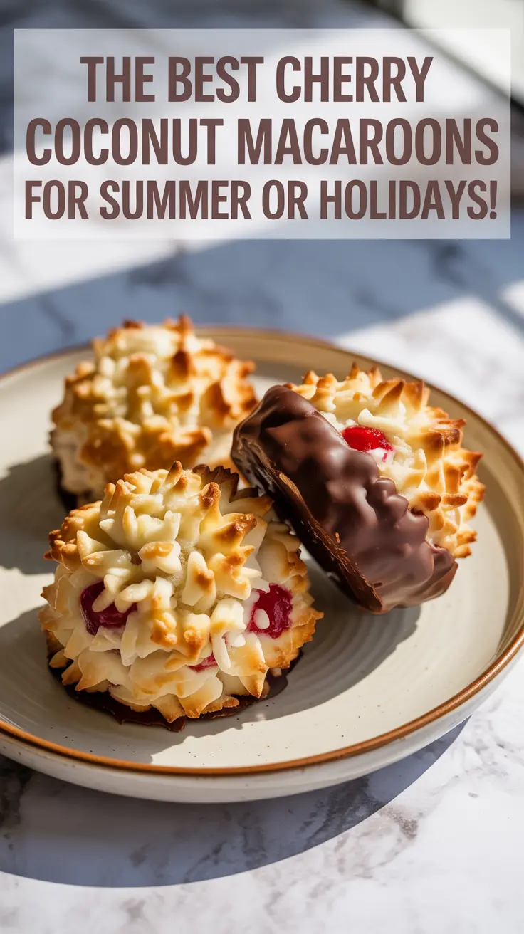 Cherry Coconut Macaroons Recipe