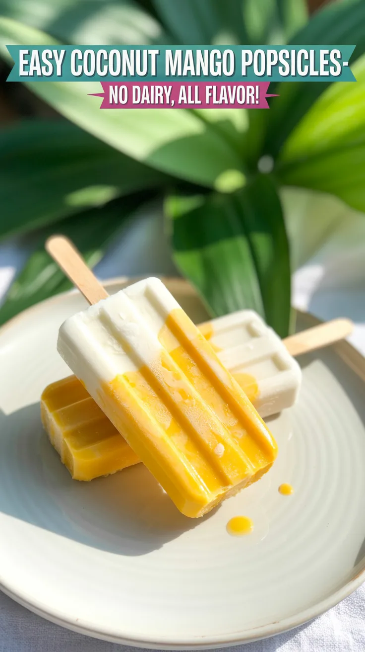 Coconut Mango Popsicles Recipe