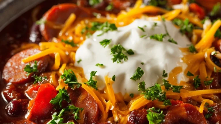 Easy Weeknight Kielbasa Sausage Chili Recipe
