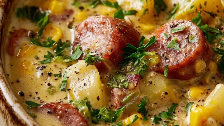 Easy One-Pot Kielbasa & Corn Chowder Dinner