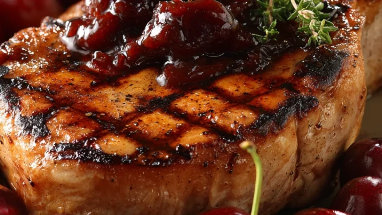 Grilled Pork Chops with Cherry Sauce – Summer’s Best Bite