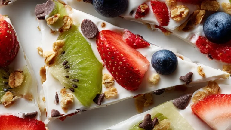 Frozen Yogurt Bark with Fruit – Easy, Healthy, and Fun!