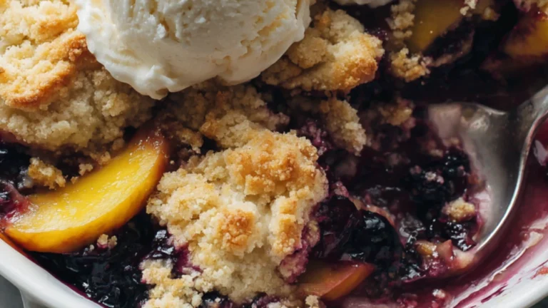 Easy Summer Nectarine & Blueberry Cobbler You’ll Love