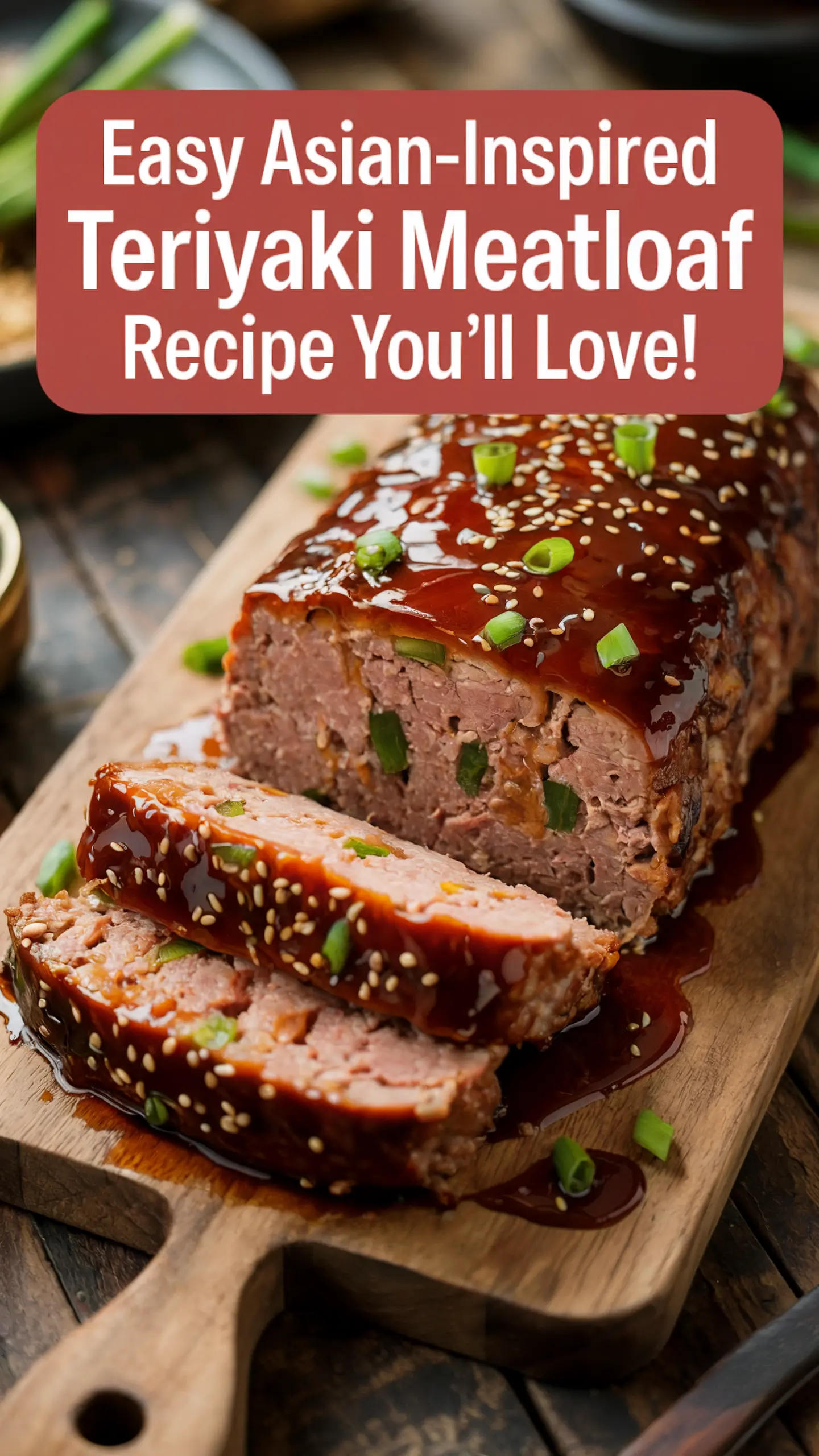 Asian-Inspired Teriyaki Meatloaf with Sweet-Savory Glaze