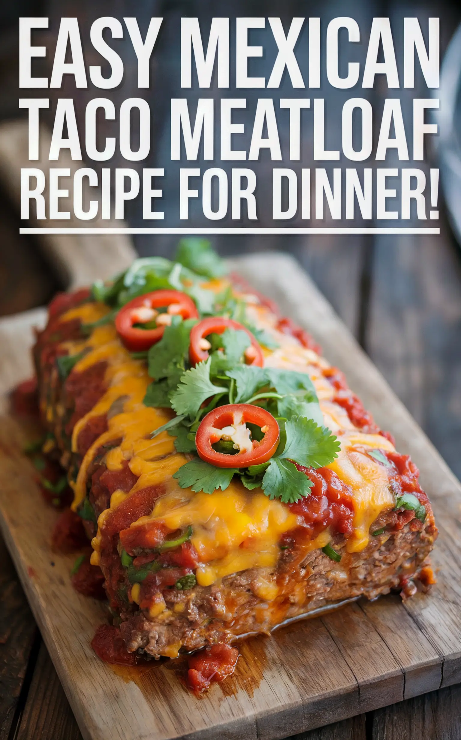 Mexican Taco Meatloaf with Salsa and Corn