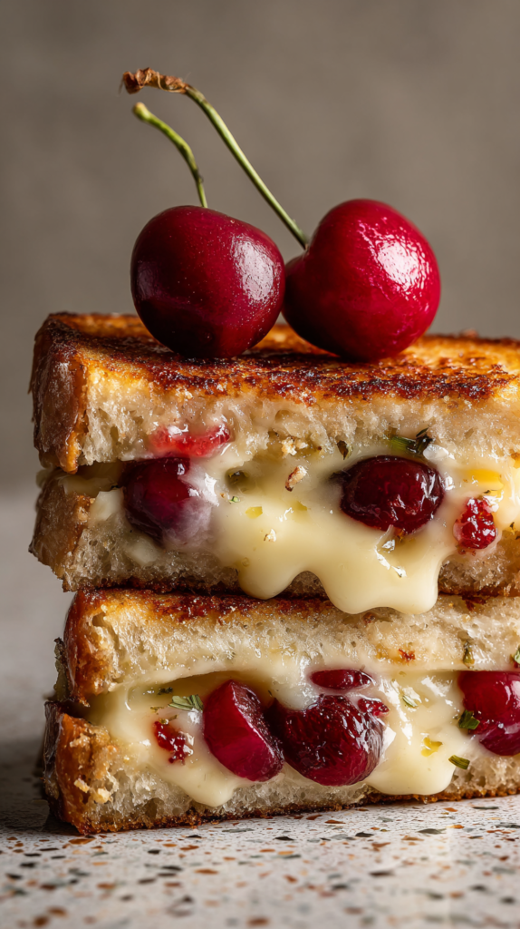 Brie & Cherry Grilled Cheese Recipe