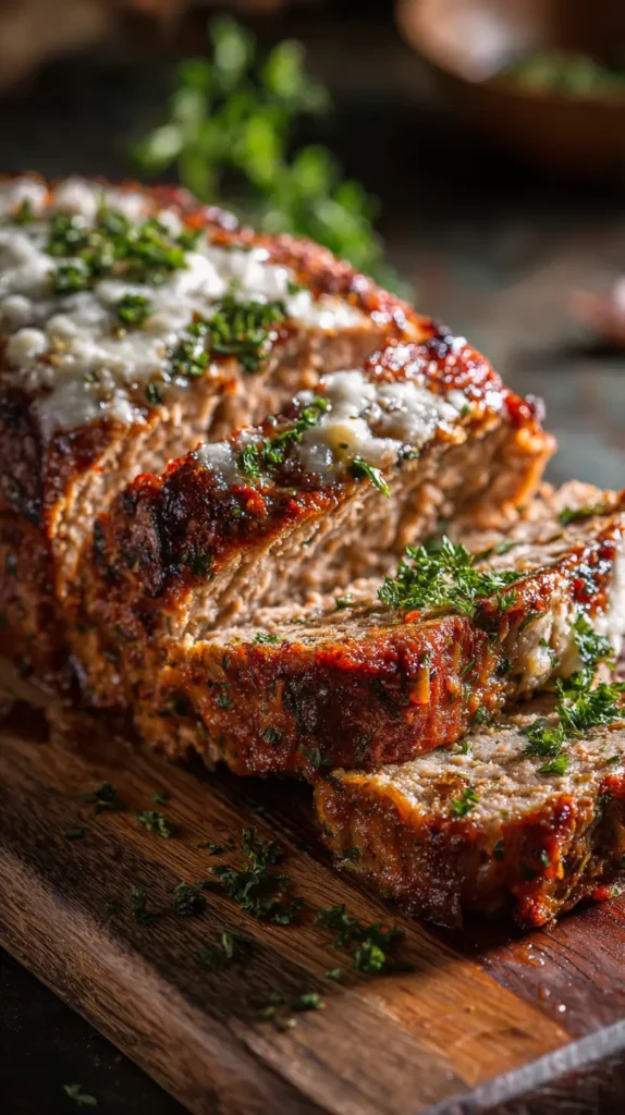 Garlic Parmesan Chicken Meatloaf Recipe 
