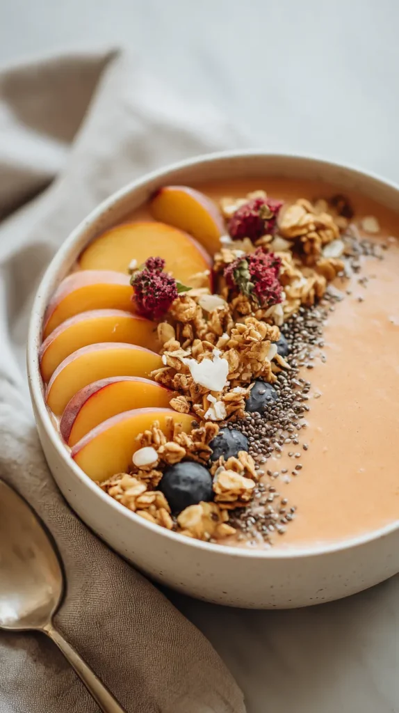 Peach Smoothie Bowl 