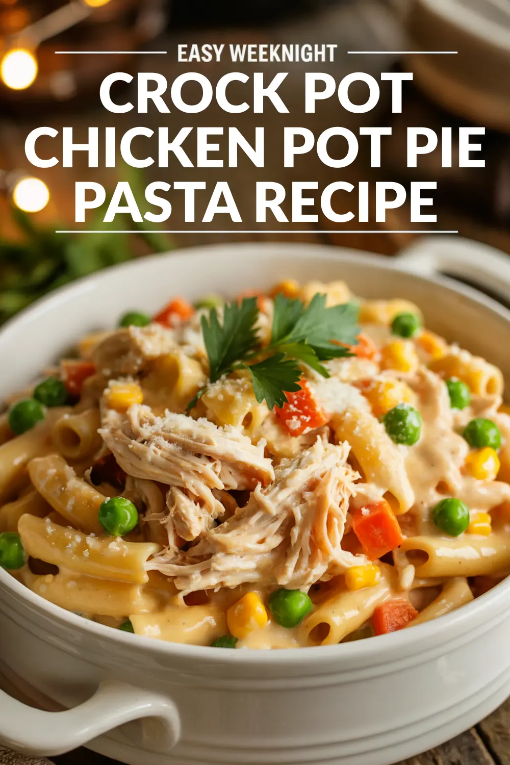 Crock Pot Chicken Pot Pie Pasta Recipe