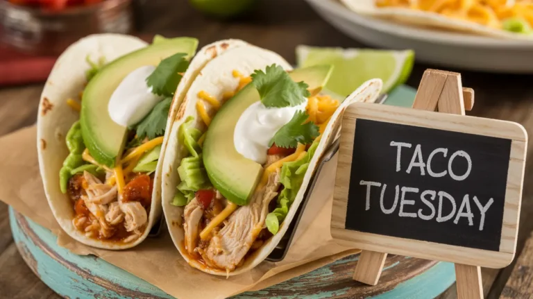 Easy Weeknight Slow Cooker Chicken Tacos