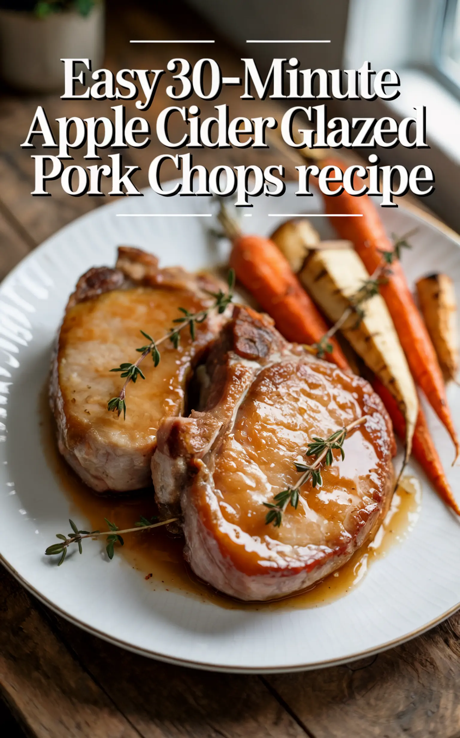Apple Cider Glazed Pork Chops – Sweet & Savory Autumn Dinner
