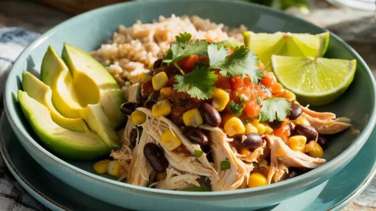Healthy Crockpot Fiesta Chicken