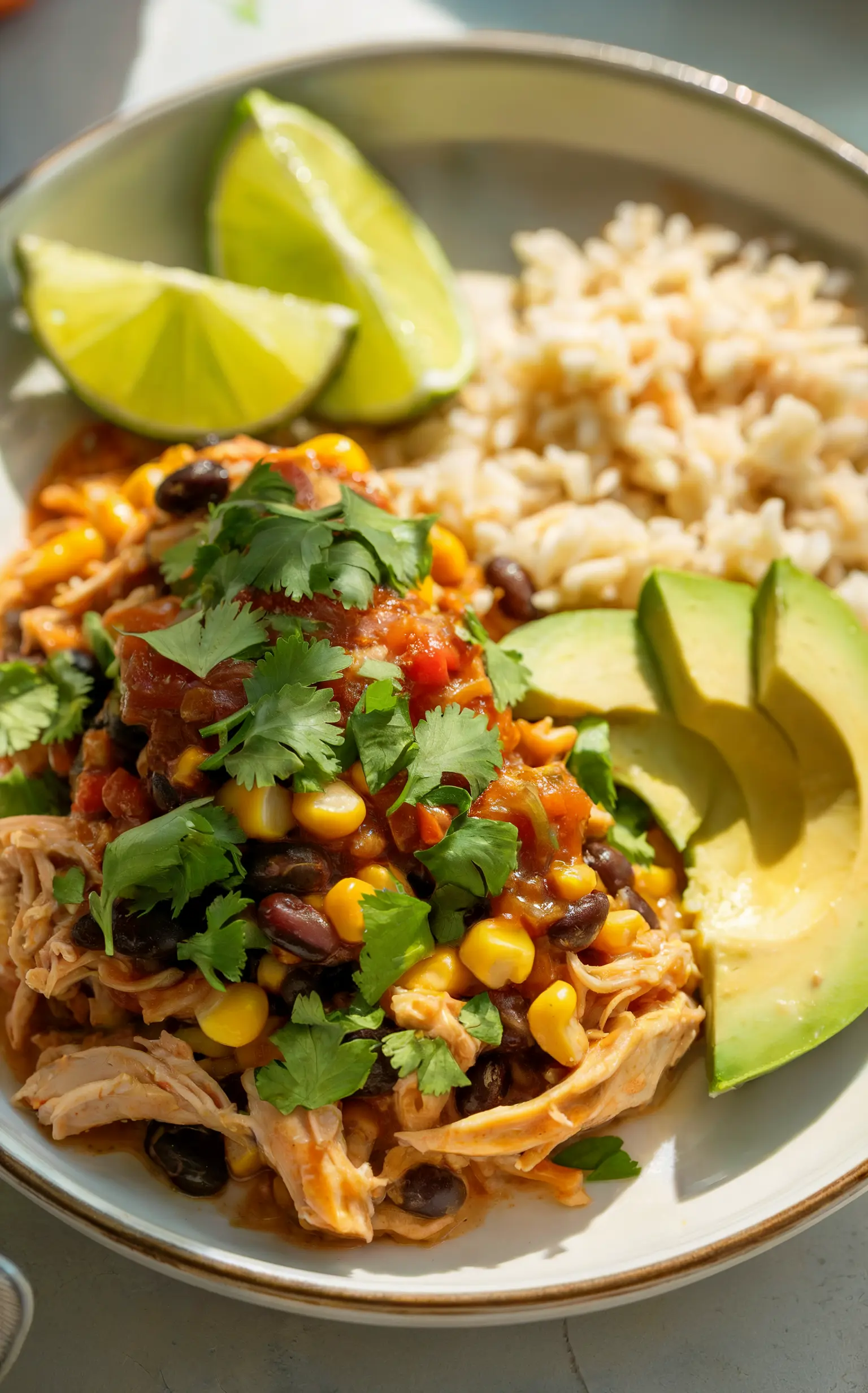 Easy & Delicious Healthy Crockpot Fiesta Chicken Recipe
