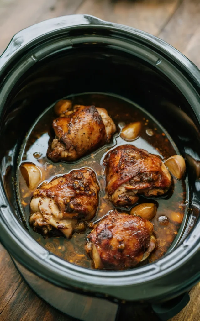Crockpot Garlic and Brown Sugar Chicken