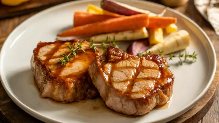 Apple Cider Glazed Pork Chops