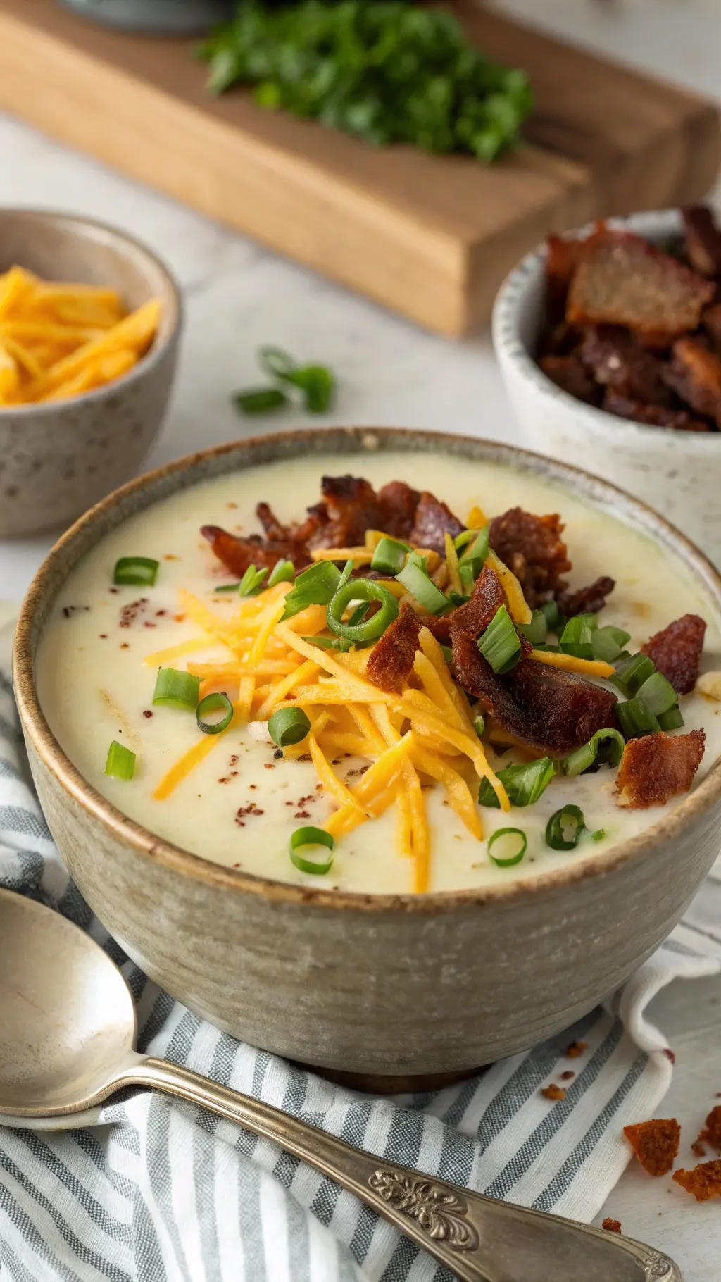 Loaded Baked Potato Soup – Creamy, Cheesy, and Comforting