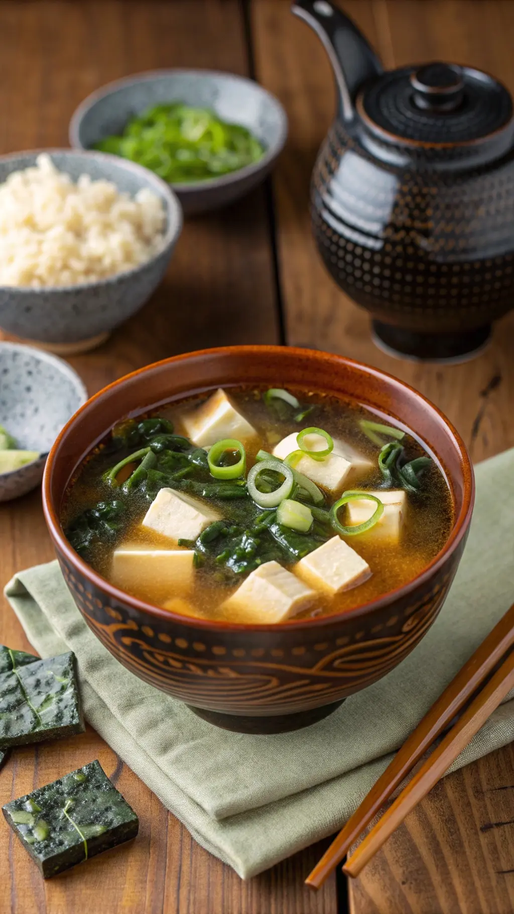 Authentic Miso Soup with Tofu & Seaweed – Easy & Delicious!