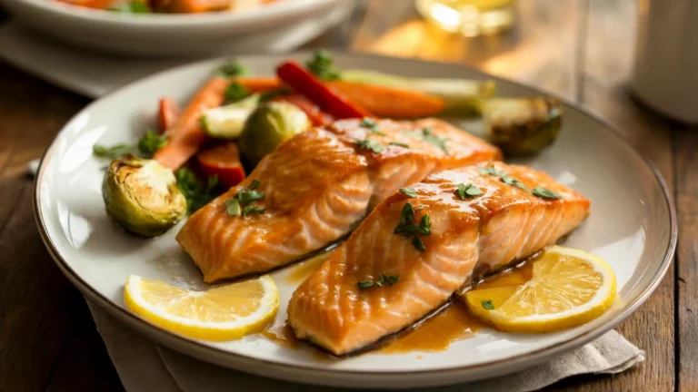 Maple Dijon Glazed Salmon – Quick & Flavorful Fall Dinner