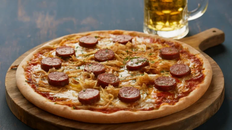 Smoked Sausage and Sauerkraut Pizza Recipe