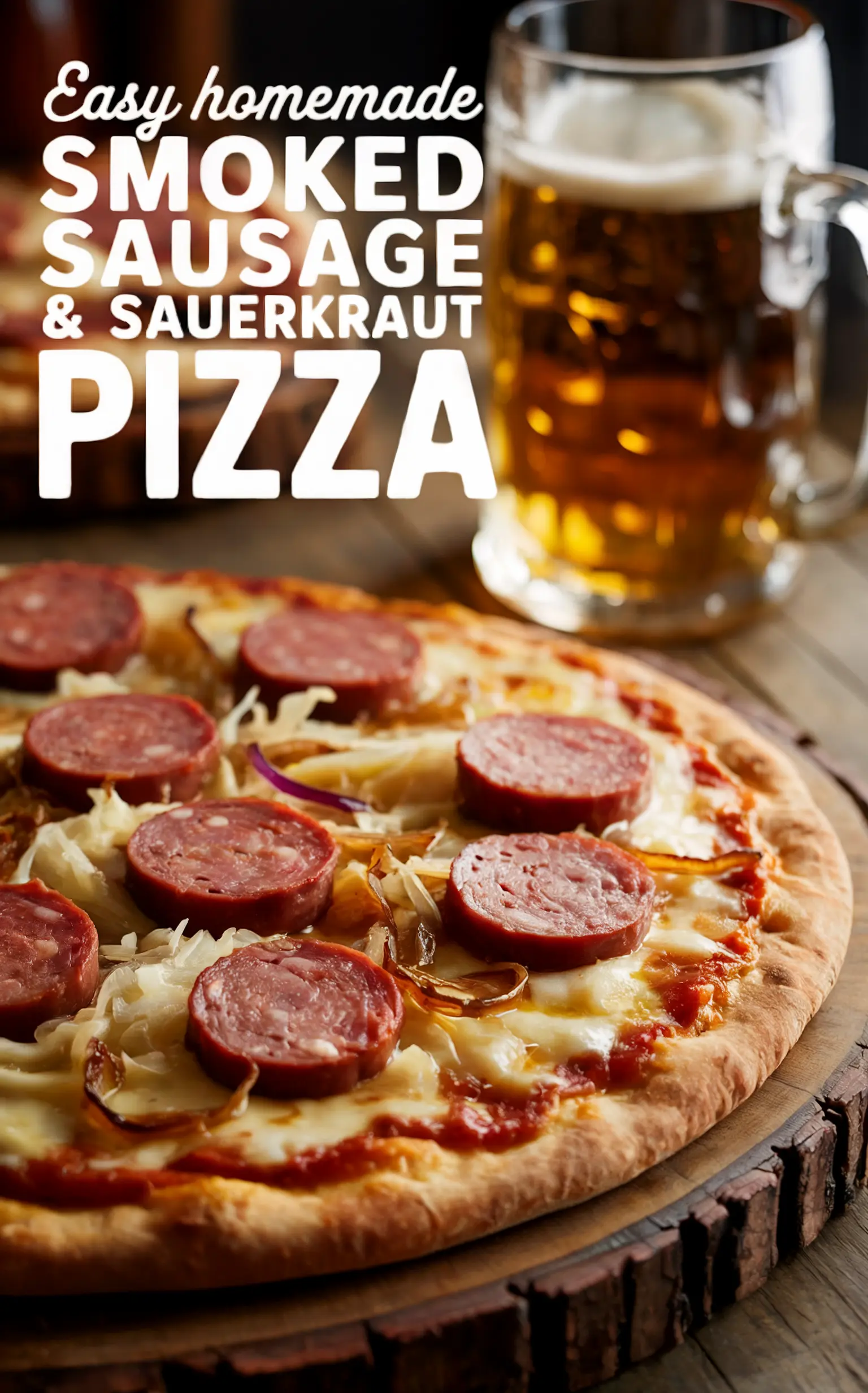 Smoked Sausage and Sauerkraut Pizza Recipe