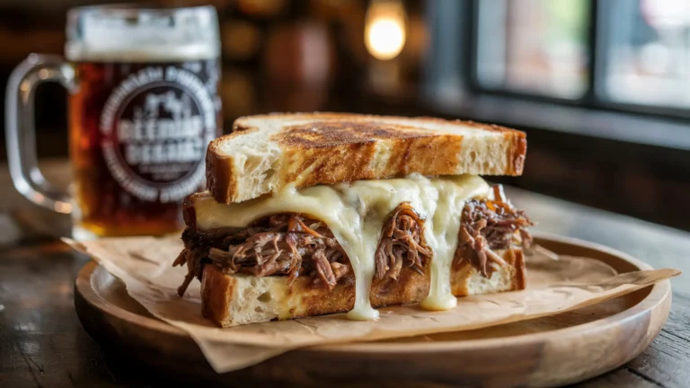 Beer-Braised Short Rib Grilled Cheese