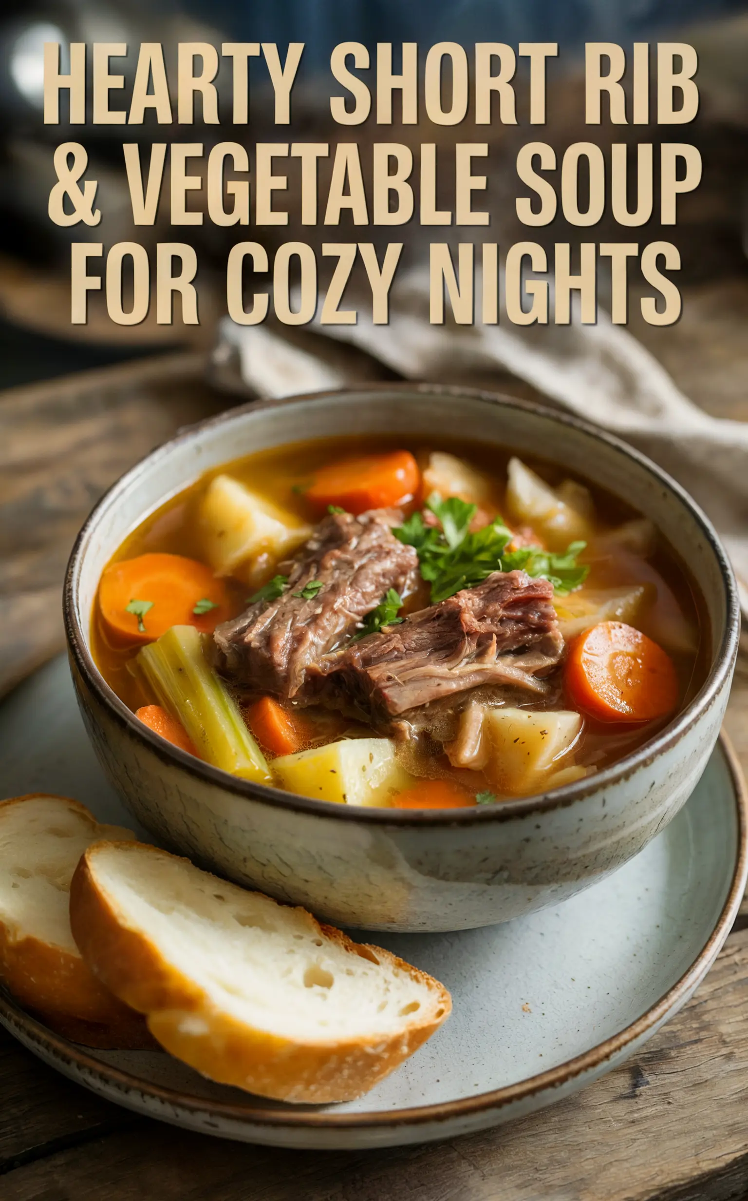Beef Short Rib and Vegetable Soup Recipe