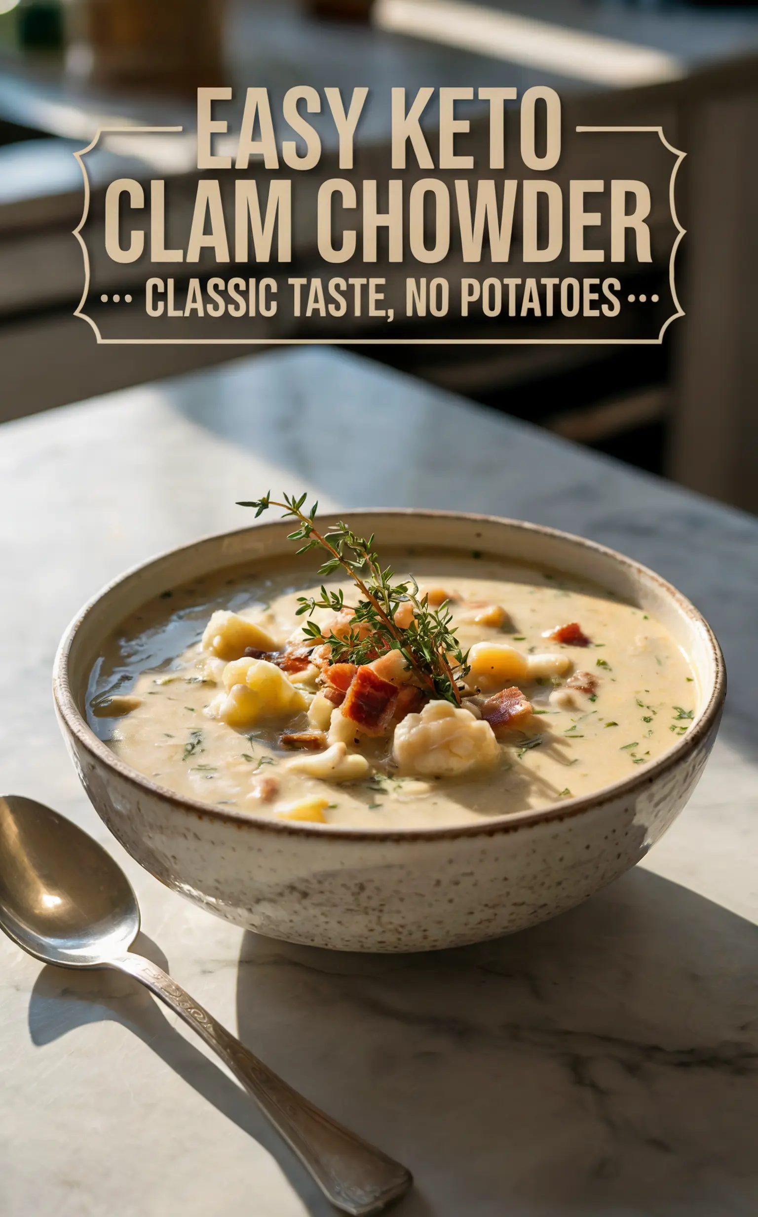 Keto Clam Chowder – Creamy Comfort Without the Carbs